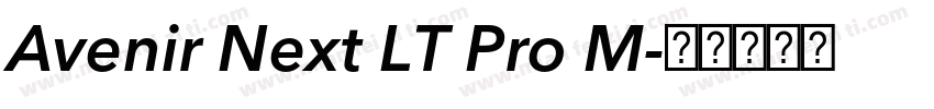 Avenir Next LT Pro M字体转换